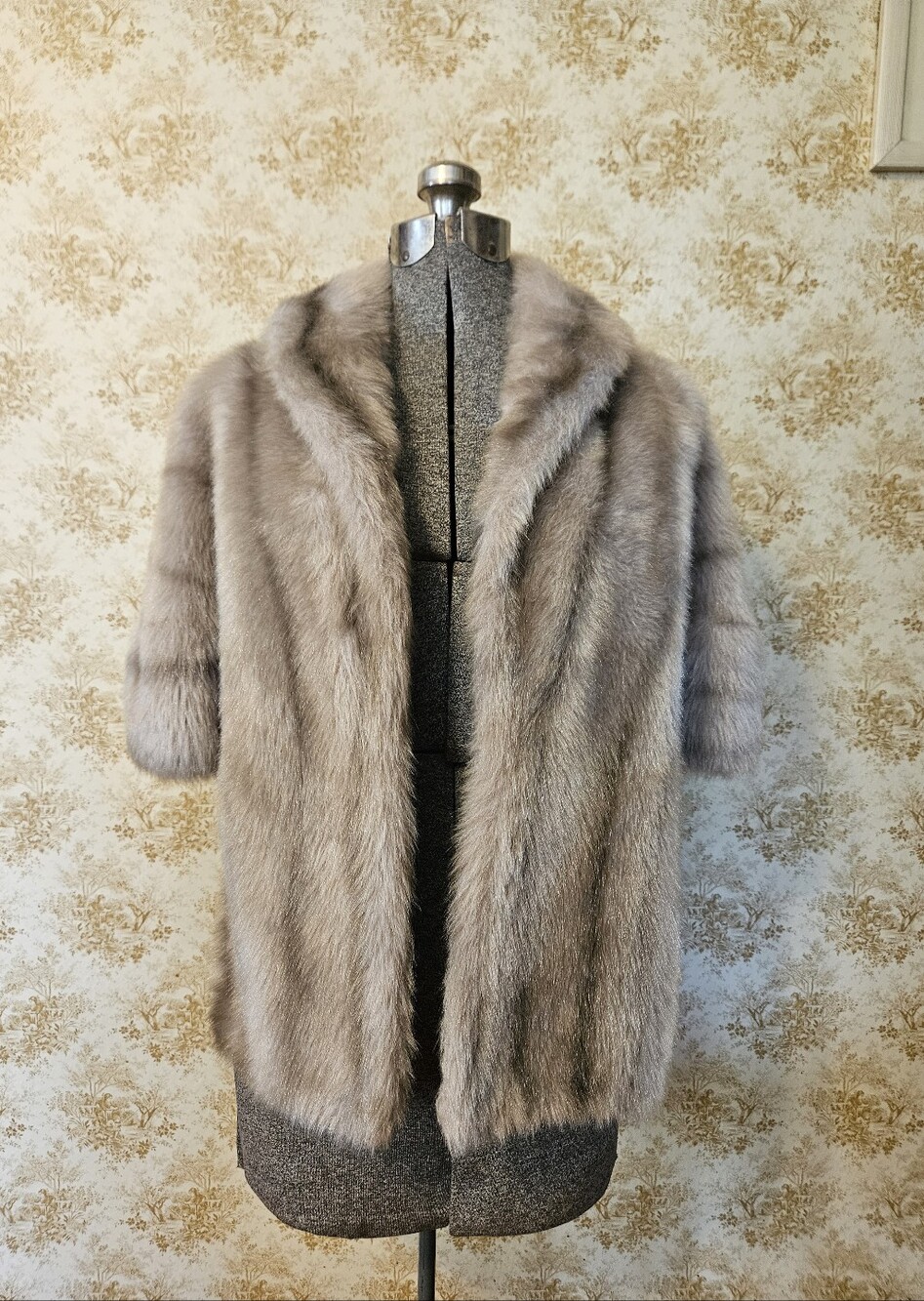 Vintage Faux Fur Shawl Wrap